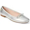 Jack Rogers Bettie Ballet Flat In Silver
