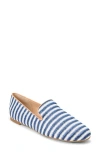 Jack Rogers Bradley Raffia Loafer In Midnight Stripe