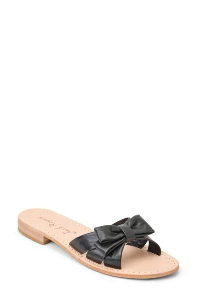Jack Rogers Brightly Bow Slide Sandal In Black