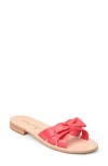 Jack Rogers Brightly Bow Slide Sandal In Fire Red