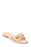 Jack Rogers Brightly Bow Slide Sandal In Jacks Platinum