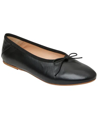 Jack Rogers Carlotta Leather Ballet Flat In Black