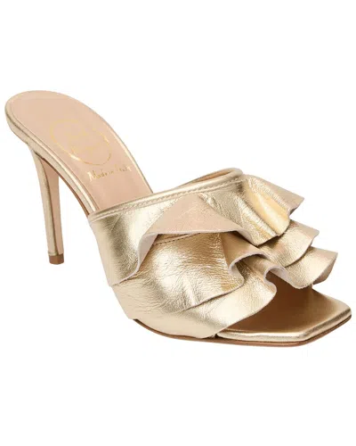 Jack Rogers Carlotta Leather Ballet Flat In Gold