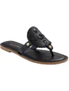 JACK ROGERS COLLINS WOMENS LEATHER SLIP-ON THONG SANDALS