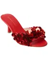 Jack Rogers Crown Sequin Sandal In Red