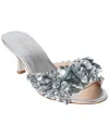 Jack Rogers Crown Sequin Sandal In Silver