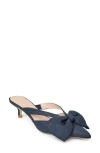 Jack Rogers Cynthia Bow Pointed Toe Mule In Blue