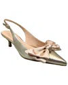 Jack Rogers Debra Leather Slingback Heel In White