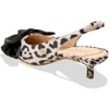 Jack Rogers Debra Slingback Pointed Toe Pump In Leopard/black