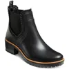 Jack Rogers Ellie Rainboot Womens Ankle Boots Lugged Sole Rain Boots In Black