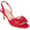 Jack Rogers Eloise Slingback Sandal In Fire Red