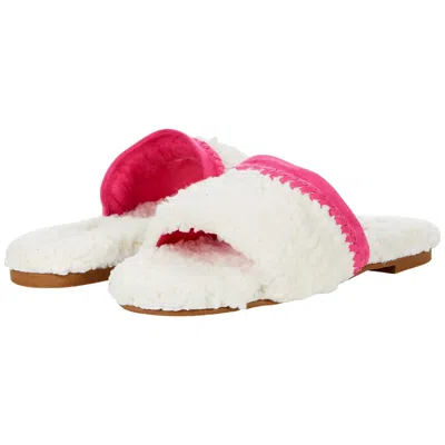 Jack Rogers Emily Slipper Ecru / Magenta 142211sl01-742 Women's In Pink