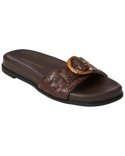 Jack Rogers Essex Leather Sandal In Brown