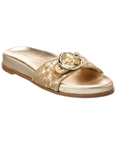 Jack Rogers Essex Leather Sandal In Gold