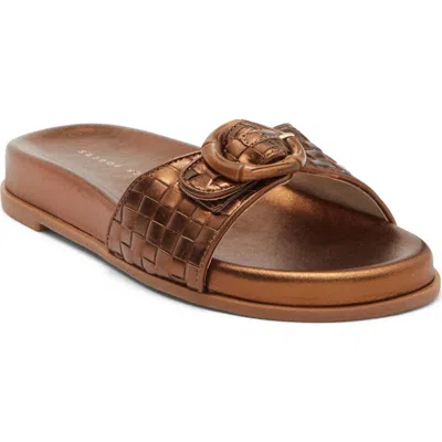 Jack Rogers Essex Slide Sandal In Brown