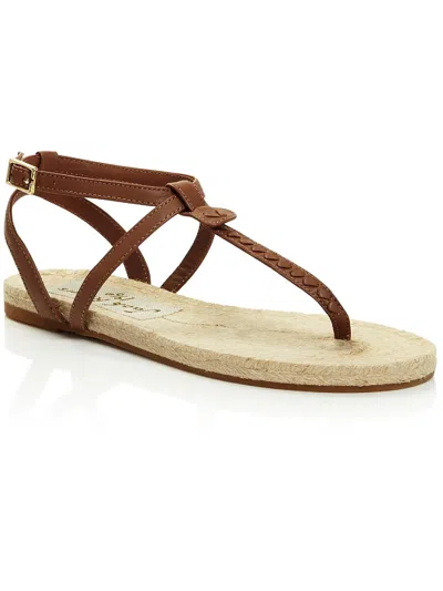 Jack Rogers Evie Womens Leather Ankle Strap Espadrilles In Green