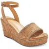 Jack Rogers Flagler Stitch Womens Cork Metallic Wedge Sandals In Multi