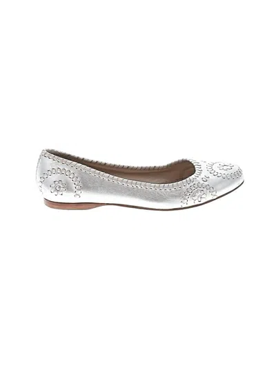 Pre-owned Jack Rogers Flats In Silver
