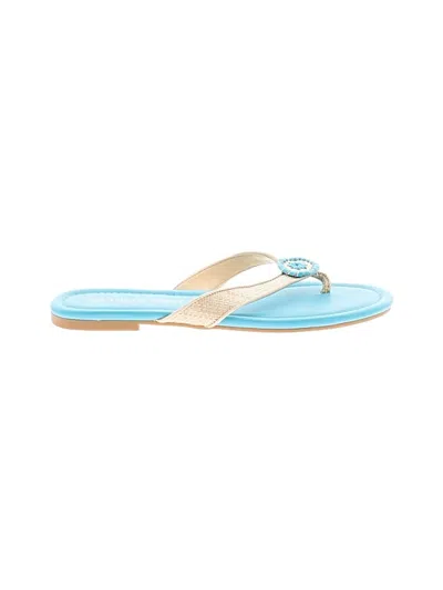 Pre-owned Jack Rogers Flip Flops In Blue