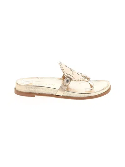 Pre-owned Jack Rogers Flip Flops In Ivory