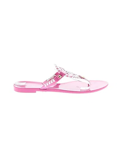 Pre-owned Jack Rogers Flip Flops In Pink