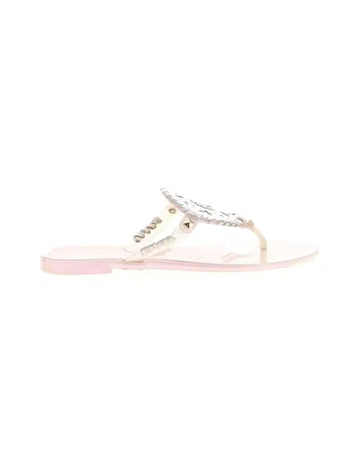 Pre-owned Jack Rogers Flip Flops In White