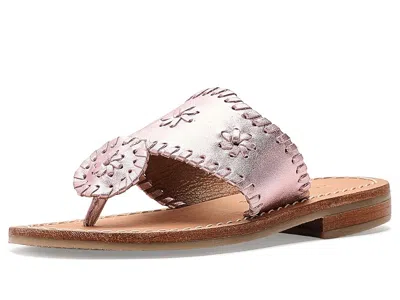 Jack Rogers Girls Jacks Flat Sandals (little Kid/big Kid) Girls Shoes Rose Quartz : 13 Little Kid M, Leather In Pink
