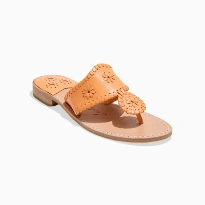 Jack Rogers Jacks 111241jk01 Thong Women's Apricot Slip On Flat Sandal Ver370 In Orange