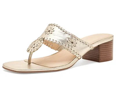 Jack Rogers Jacks City Sandal Women's Dress Sandals Platinum: 11 M In Gold