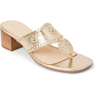 Jack Rogers Jacks City Slide Sandal In Gold