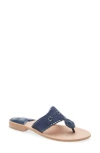 Jack Rogers Jacks Flat Leather Sandal In Multi