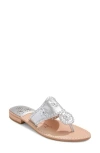 Jack Rogers Jacks Woven Leather Thong Sandals