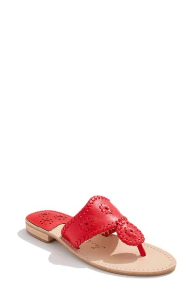 Jack Rogers Jacks Flat Sandal In Red