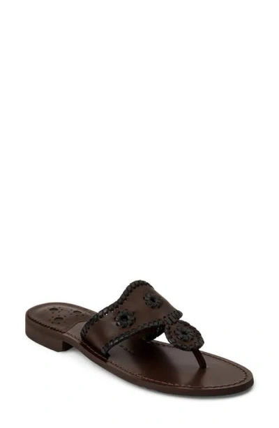 Jack Rogers Jacks Flat Sandal In Brown
