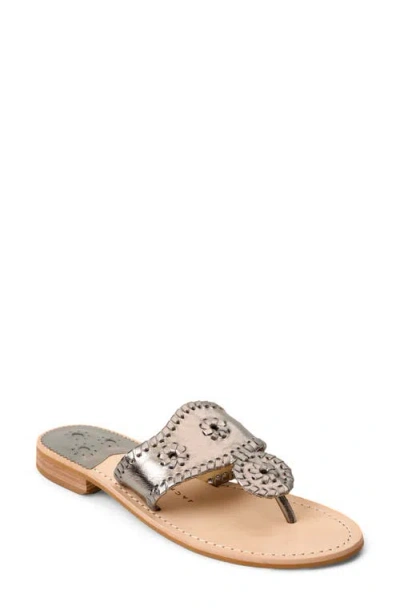 Jack Rogers Jacks Flat Sandal In Gold