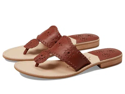 Jack Rogers Jacks Flat Sandal Women's Sandals Luggage/luggage: 5 M In Brown
