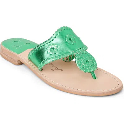 Jack Rogers Jacks Flip Flop In Bright Emerald
