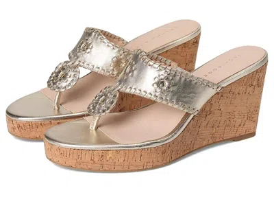 Jack Rogers Jacks High Wedge In Silver