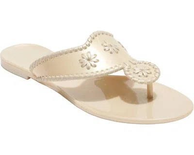 Jack Rogers Jacks Jelly 162241jl01 Sandal Women 8 Pearlized Ivory Slip On Khd121 In Neutral