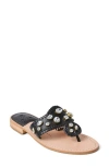 Jack Rogers Jacks Jewel Flip Flop In Black