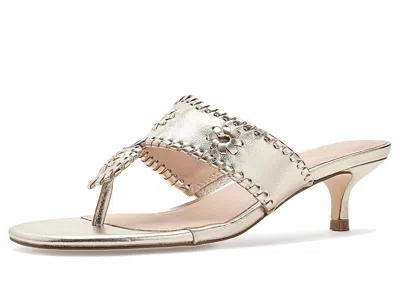 Jack Rogers Jacks Kitten Heel In Silver