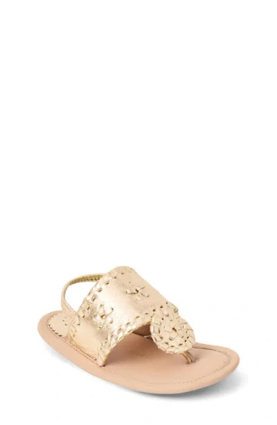 Jack Rogers Babies'  Jacks Slingback Sandal In Gold
