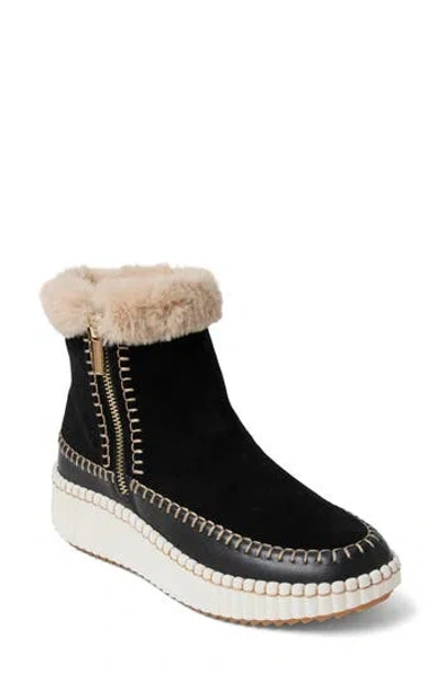 Jack Rogers Janetta Faux Fur Bootie In Black