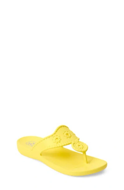 Jack Rogers Kids' Jacks Flip Flop In Yellow