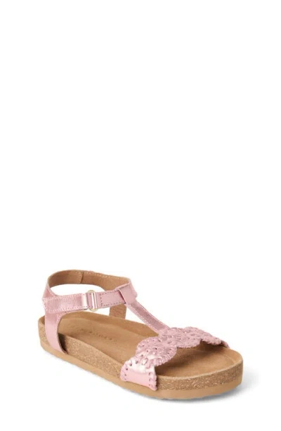 Jack Rogers Kids' Lauren Ankle Strap Platform Sandal In Pink