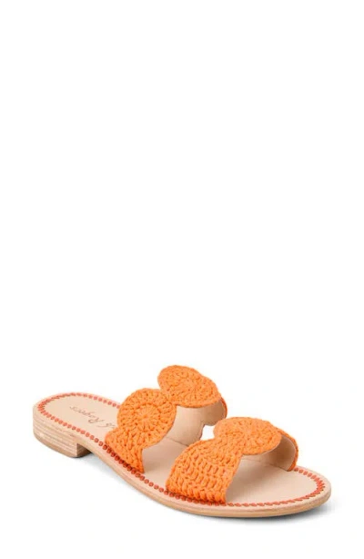 Jack Rogers Laurin Crochet Sandal In Clementine