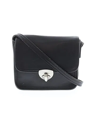 Pre-owned Jack Rogers Leather Crossbody Bag In Black