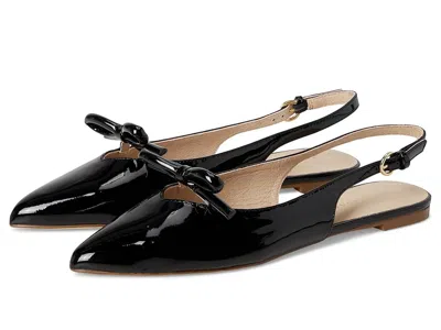 Jack Rogers Lennox Flat Sling - Metallic Nappa In Black