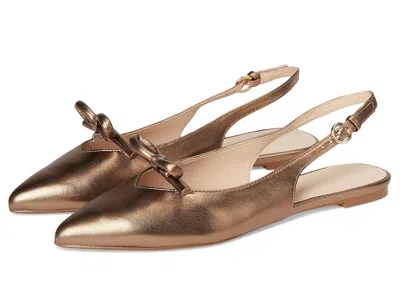 Jack Rogers Lennox Flat Sling - Metallic Nappa In Brown