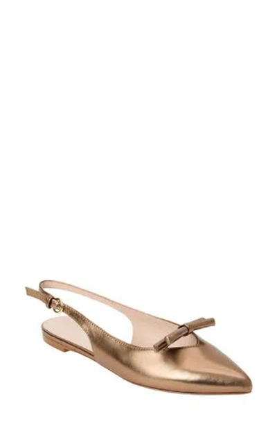 Jack Rogers Lennox Slingback Pointed Toe Flat In Brown